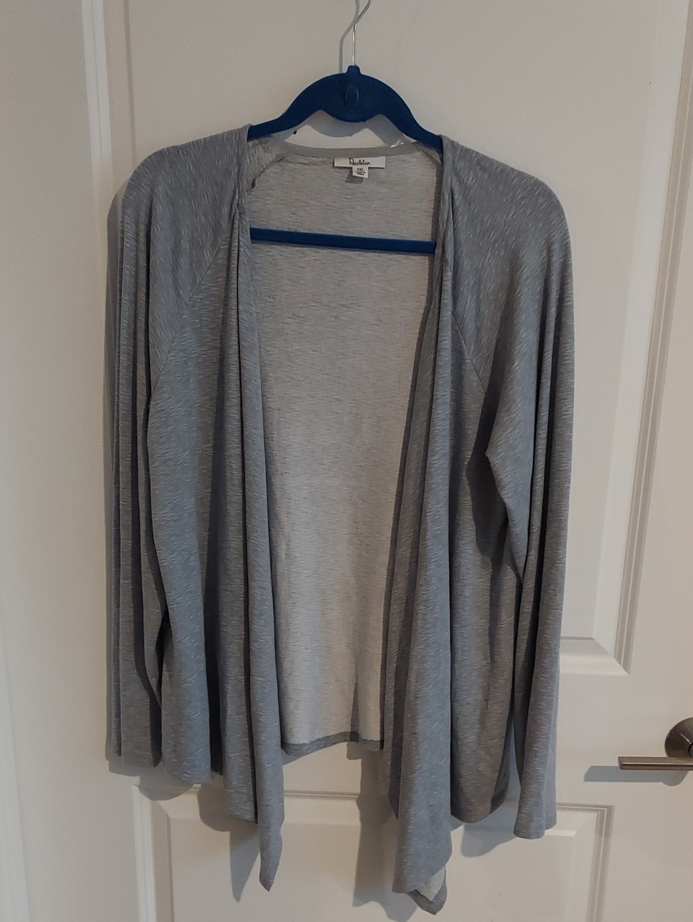 Light Gray Open Front Women's Cardigan Sweater